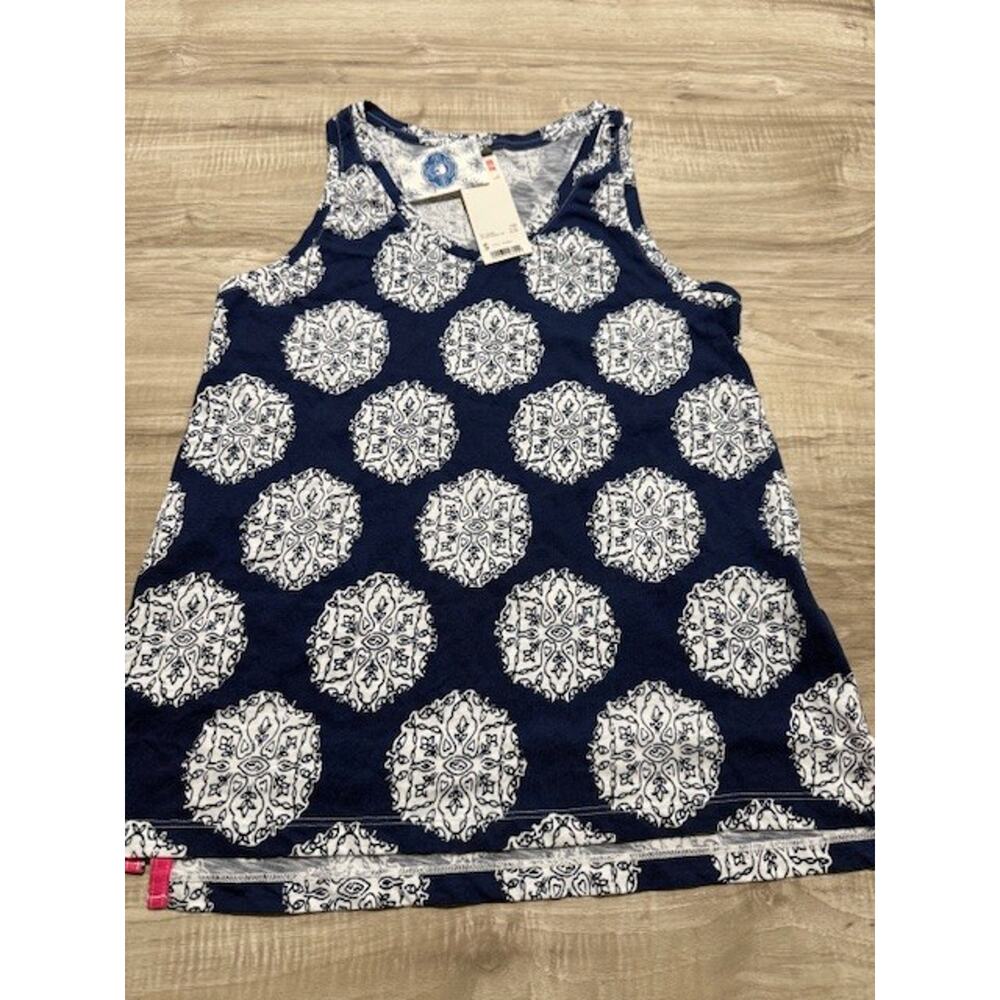 NWT UNIQLO Women's Geometric Paisley Floral Sleeveless Top-Size Small